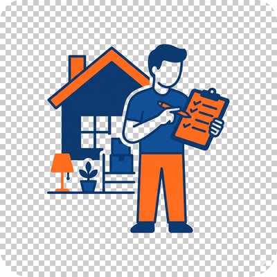 Step 1: Free survey for packers and movers